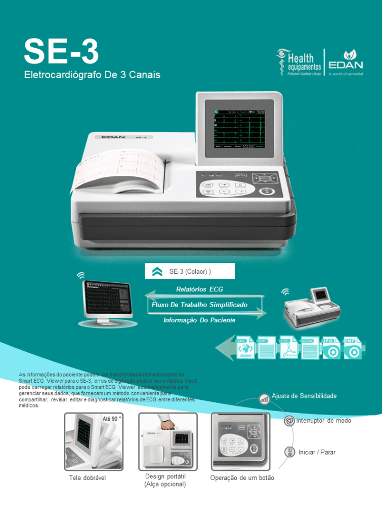 Eletrocardiograma (ECG) healthequipamentos