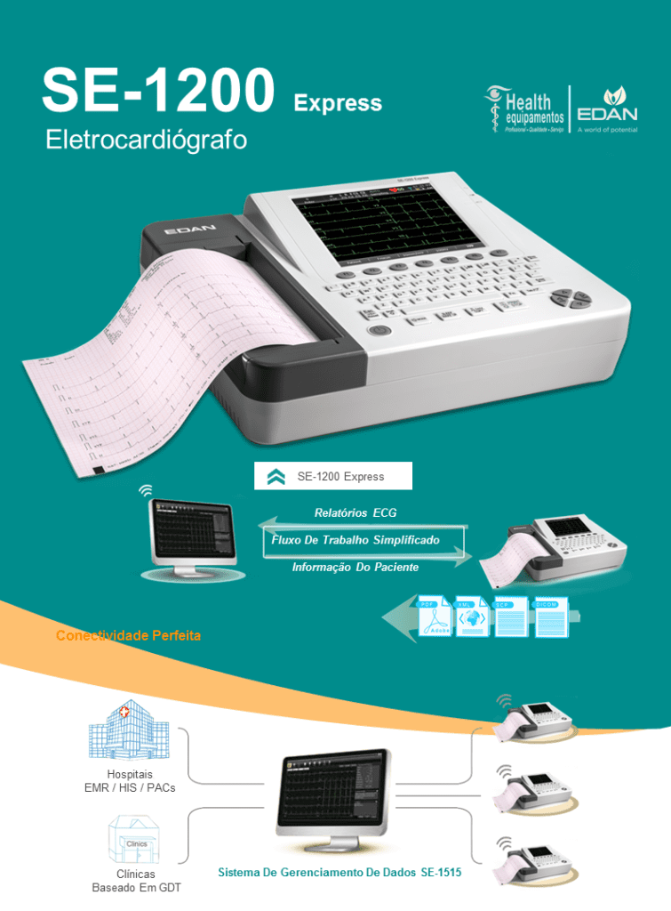 Eletrocardiograma (ECG) healthequipamentos