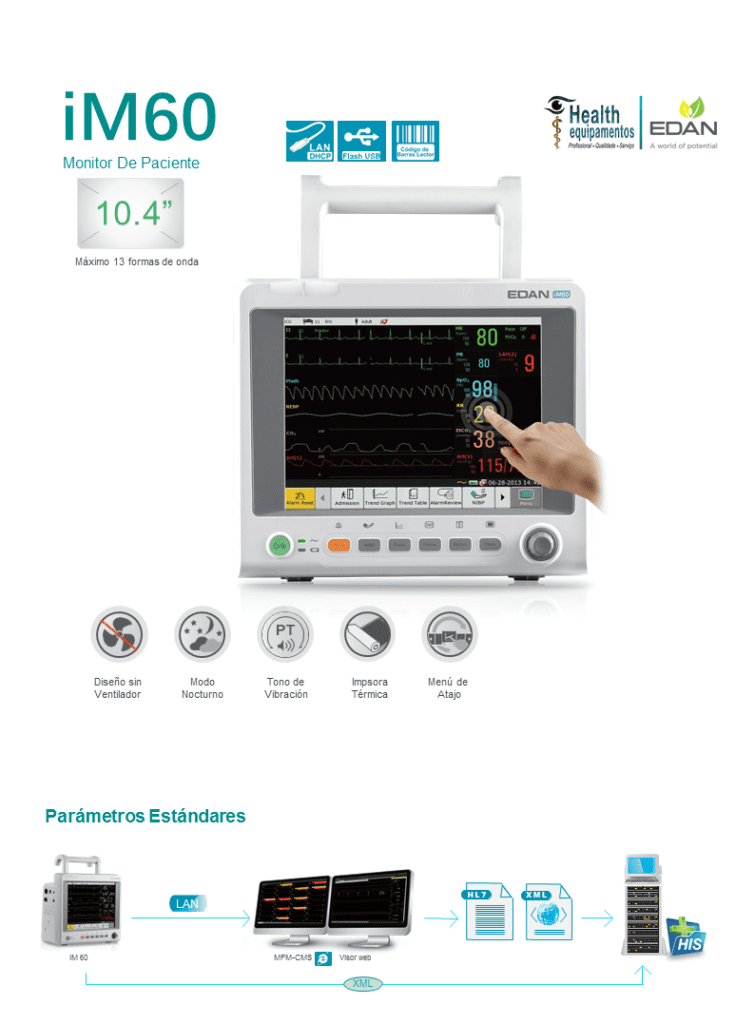 Monitor de paciente healthequipamentos