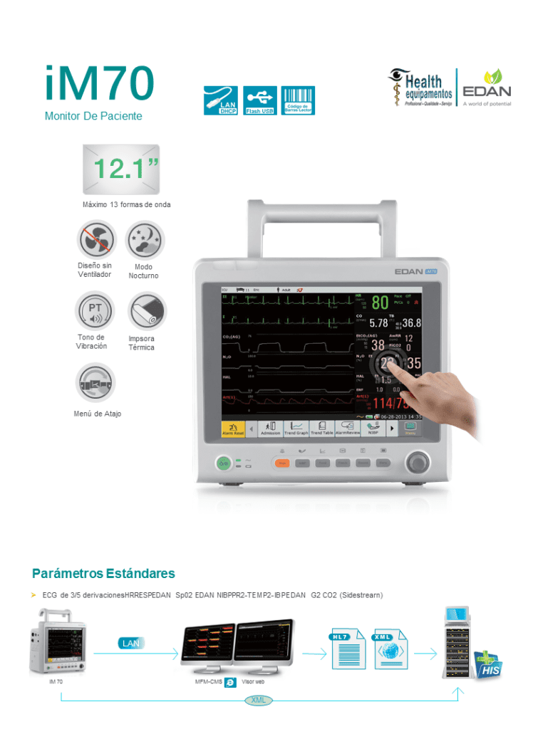 Monitor de paciente healthequipamentos